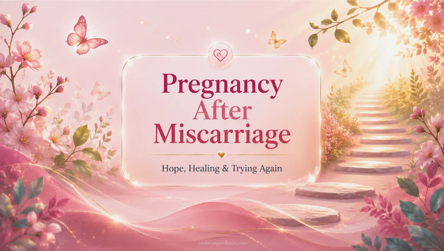Hopeful editorial illustration about pregnancy after miscarriage and trying again.